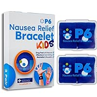 Motion Sickness Bands for Kids Children’s Wristbands for Anti Nausea Sea Cruise Travel Car Sickness All-Natural Non Drowsy Relief Acupressure Treatment (2 Pack, Royal Blue - Royal Blue)