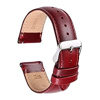 Genuine Leather Watch Wrist Strap - Multicolour Replacement Band For Men Women Unisex With Quick Release Hardware - 14mm 16mm 17mm 18mm 19mm 20mm 21mm 22mm 24mm