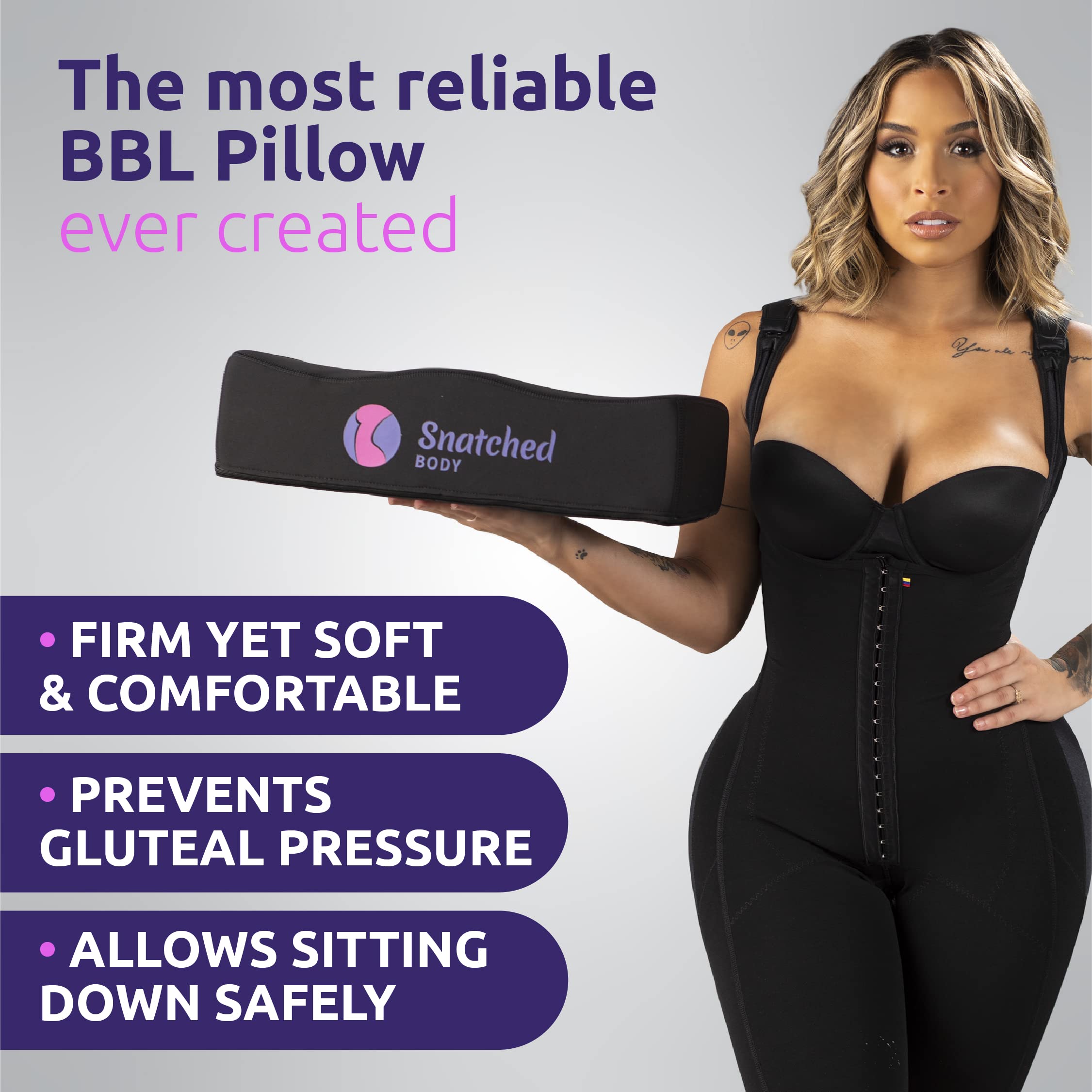 Snatched Body Back Support Post Surgery Soft BBL Booty Pillow After Surgery for Butt Recovery Cushion