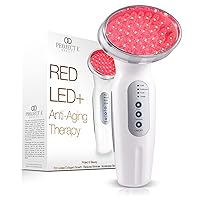 RED LED+ Anti-Aging Therapy by Project E Beauty | Collagen Boosting | Instant Firming and Lifting | Reduces Fine Lines & Wrinkles | Tightens & Tones | Rechargeable & Portable (Red LED Therapy)