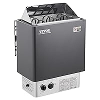 VEVOR Sauna Heater,220V Electric Sauna Stove, Steam Bath Sauna Heate 3h Timer and Adjustable Temp for Max. 176-318 Cubic Feet, (4.5KW) FCC Certification