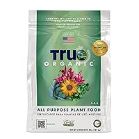 True Organic All Purpose Plant Food Granular Fertilizer 4 lbs - CDFA, OMRI Listed for Organic Gardening NPK 5-4-5