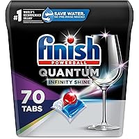 Finish Quantum Infinity Shine - 70 Count - Dishwasher Detergent - Powerball - Our Best Ever Clean and Shine - Dishwashing Tablets - Dish Tabs (Packaging May Vary)