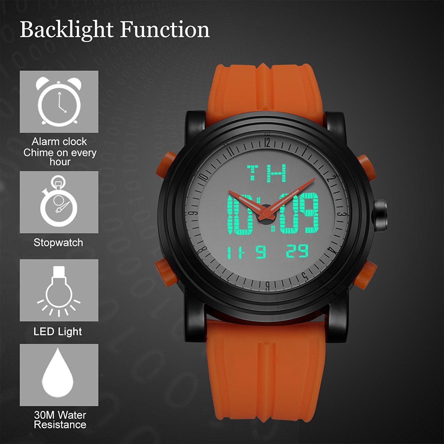 Mua SINOBI Digital Watch for Men Sports Watch with Alarm Stopwatch Men's  Watches trên Amazon Mỹ chính hãng 2023 | Giaonhan247