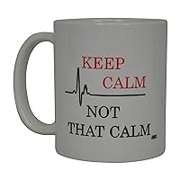 Rogue River Tactical Funny Nurse Coffee Mug Keep Calm Not that Calm Novelty Cup Great Gift Idea For Nurse Doctor CNA RN Psych Tech EMT EMS Paramedic