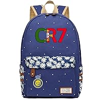 BOLAKE Lightweight Cristiano Ronaldo Backpack Classic Al Nassr FC Rucksack-Sturdy CR7 Daypack for Travel,Outdoor