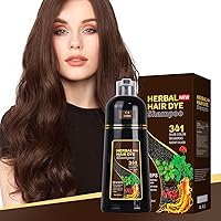 Instant Hair Dye Shampoo 3 in 1 for Gray Hair Coverage-Herbal Ingredients Black Hair Color Shampoo-Black Hair Dye for Women & Men Hair Dye Coloring in Minutes (Coffee(Brown))
