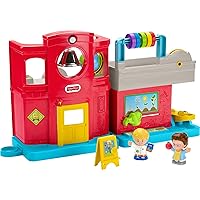 Fisher-Price Little People Toddler Playset Friendly School Musical Toy with Figures & Accessories for Ages 1+ Years