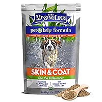 The Missing Link Pet Kelp Canine Skin & Coat 8oz Superfood Powdered Supplement, Organic & Limited Ingredient Formula for Dogs
