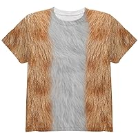 Halloween Orange Cat Costume All Over Youth T Shirt
