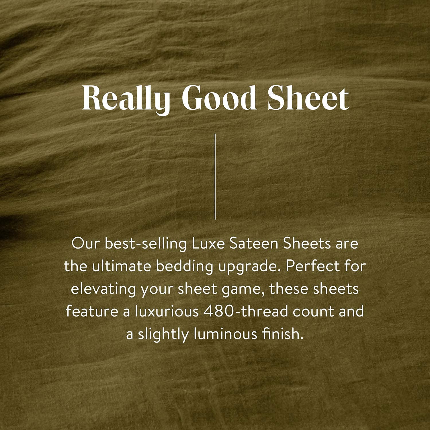 Brooklinen Luxury Sateen 4 Piece Sheet Set - 100% Cotton, Twin Size in Cream - 1 Fitted Sheet, 1 Flat Sheet, 2 Pillowcases | Best Luxury Sheets