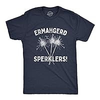 Mens Firework T Shirts Funny 4th of July Tees Firecracker Graphic Novelty Tees for Guys