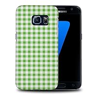 Green Checkered Pattern #4 Phone CASE Cover for Samsung Galaxy S7