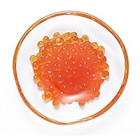 Aderia 6220 Plate, 3.5 inches (9 cm), Imitation Glass, Bean Plate, Salmon Roe, Made in Japan