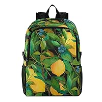ALAZA Citrus Fruits Flower Hiking Backpack Packable Lightweight Waterproof Dayback Foldable Shoulder Bag for Men Women Travel Camping Sports Outdoor