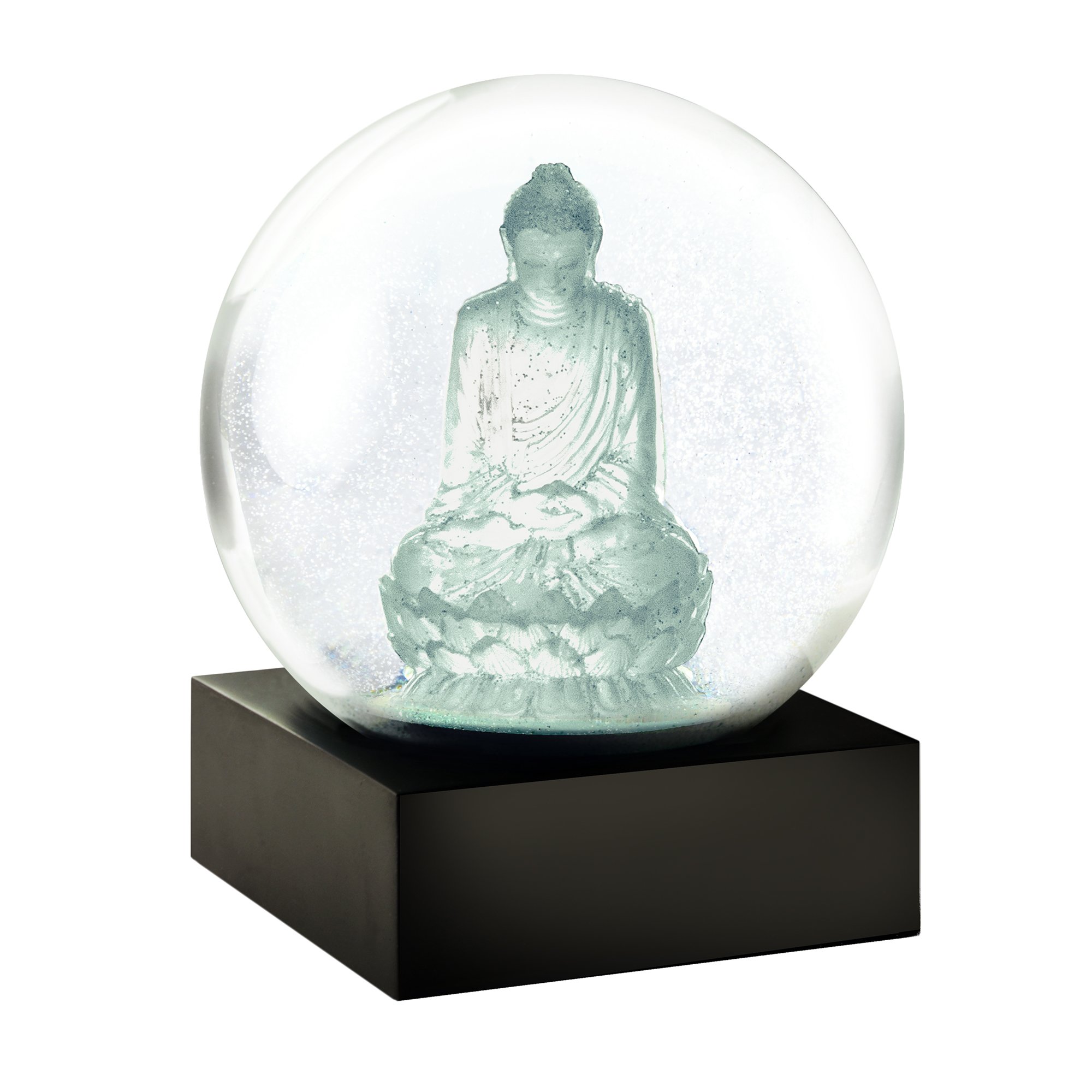 CoolSnowGlobes Crystal Buddha Cool Snow Globe