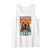 Mens Best Bloodhound Dad Ever Funny Bloodhound Dad Fathers Day Tank Top