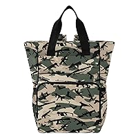 Weapon Camouflage Diaper Bag Backpack for Men Women Large Capacity Baby Changing Totes with Three Pockets Multifunction Diaper Bag Tote for Shopping Picnicking Playing