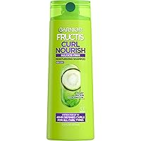 Garnier Fructis Curl Nourish Sulfate Free Moisturizing Shampoo, 12.5 Fl Oz, 1 Count (Packaging May Vary)