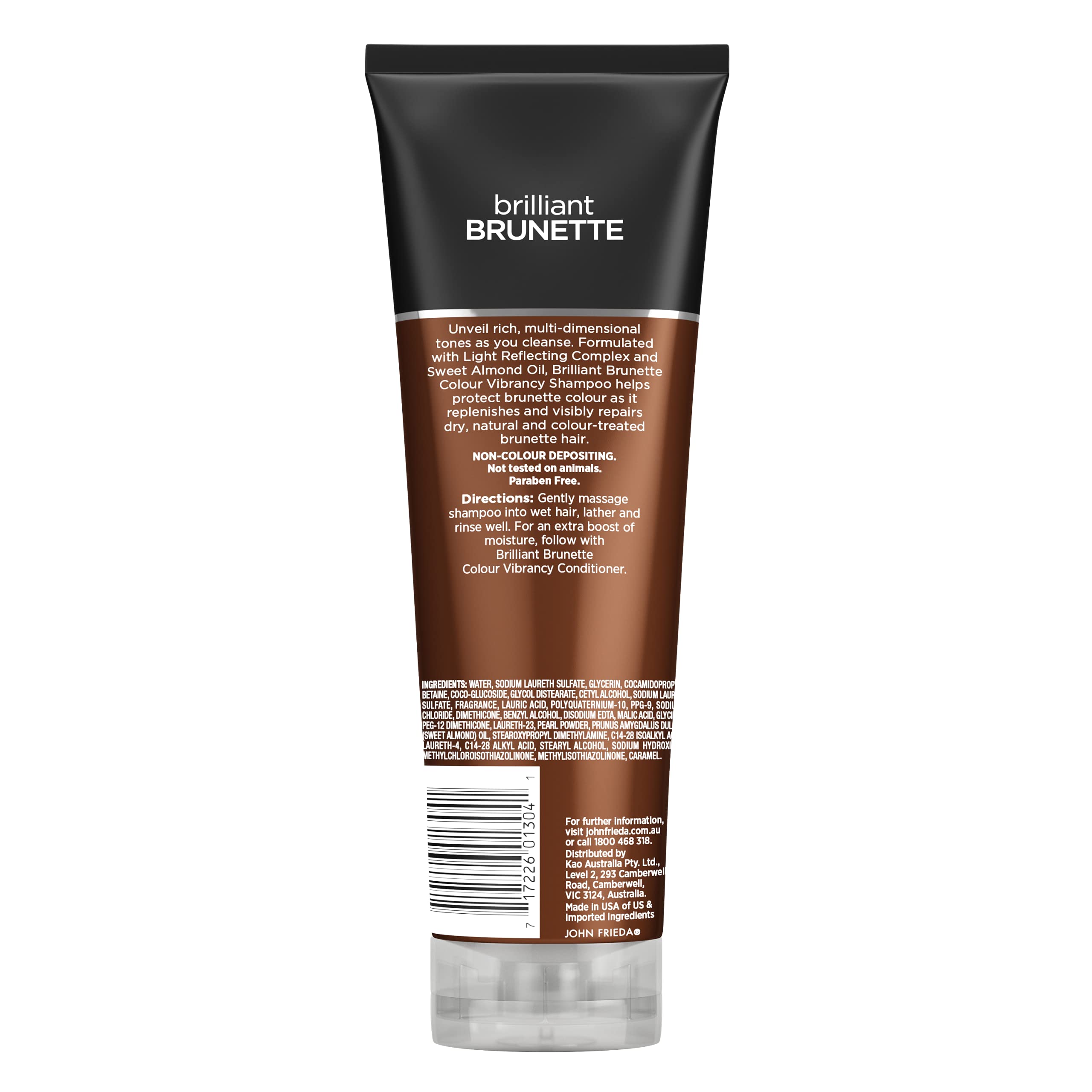 John Frieda Brilliant Brunette Multi-Tone Revealing Shampoo, Color Protecting Shampoo, Helps Unlock Vibrant Color, 8.45 Ounce