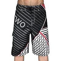 Mens Swim Trunks Quick Dry Beach Shorts with Mesh Lining and Pockets Breathable Swimwear Bathing Suits
