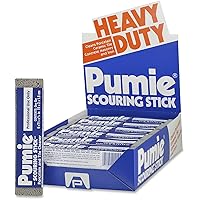 Pumie UPM12 Scouring Stick, Gray Pumice, 5-3/4 x 3/4 x 1-1/4, 12 per Box