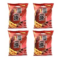 Grill-A-Corn Hot & Spicy Flavored Chips (4 Pack, Total of 320g)
