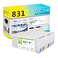 831 Ink Cartridges Compatible for HP 831BK 831C 831M 831Y 831LC 831LM Ink Cartridge Work for HP Latex 310 330 360 370 570 Printers