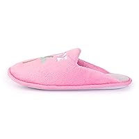 Handcraft Staycation NYC Ladies Funny Quote Scuff Slipper, Plush Non Slip House Slippers for Women, Comfy Soft Sole Bedroom Shoes