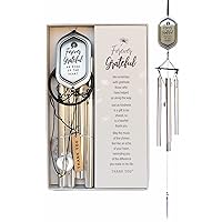Forever Grateful Wind Chime with Engraved Thank You Message - Unique Gift of Gratitude/Appreciation Gift/Thank You Gift for Family/Friends/Colleagues