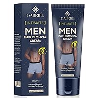Intimate/Private Hair Removal Cream, Fast & Effective Hair Remover for Men's Underarm, Chest, Back, Legs, and Arms, 4.2 fl oz