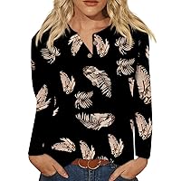 Women's Button Up Shirt Long Sleeve Vintage T-Shirt Casual Fall Tops Sexy Loose Fit Blouse Teen Girl Sweatshirt