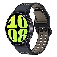 SAMSUNG Galaxy Watch 6 Bespoke Edition 44mm Exclusive Bluetooth Smartwatch, Health, Fitness, Sleep, HR Tracker, Improved Battery, Sapphire Crystal Glass, US Version Graphite Extreme Sport Band, Etoupe