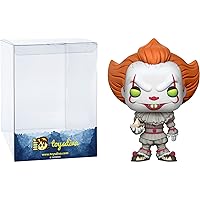 Pennywis e [w/Boat]: P o p ! Movies Vinyl Figurine Bundle with 1 Compatible 'ToysDiva' Graphic Protector (472-20176 - B)