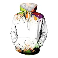 Hoodies For Boys Plus Size Tie Dye Hoodie For Men Sweatshirt Drawstring Colour Block Pullover Sport Workout Hoodies