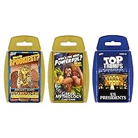 Top Trumps Interesting History Bundle Card Game, Learn about Ancient Egypt, Greek Myths and US Presidents, educational travel pack, gift and toy for boys and girls aged 6 plus