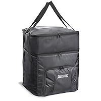 Padded Travel Bag for Cocktail Maker and Capsules - Heavy Duty Organizer Backpack for Cocktail Machine with Leak-Proof Ice Compartment - Protective Traveling Cocktails Storage Tote Bag
