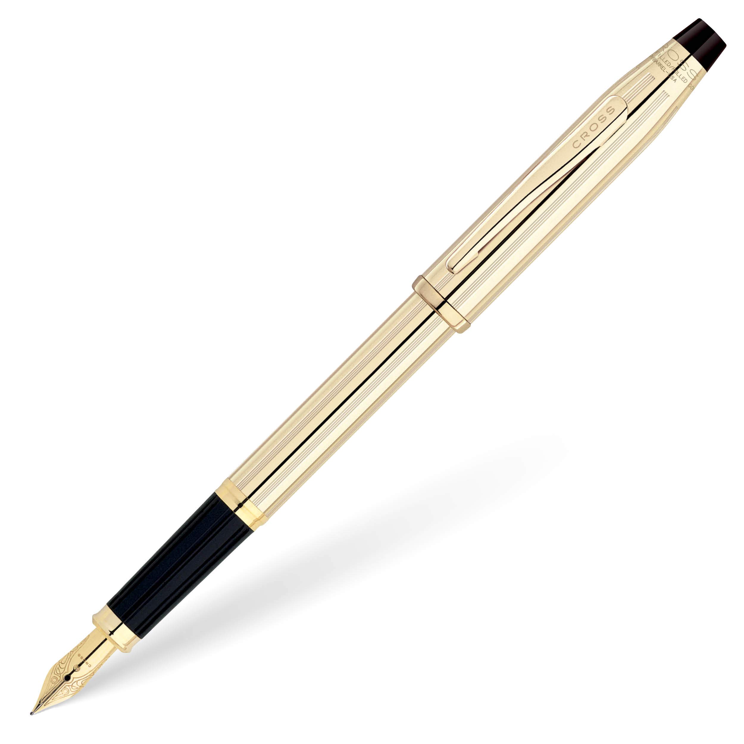 Cross Century II 10KT Gold-Filled (Rolled Gold) Fountain Pen with 18KT Gold Fine Nib