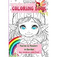 Fairies and Flowers Coloring Book for kids (in Garden) (Spanish Edition) Fairies and Flowers Coloring Book for kids (in Garden) (Spanish Edition) Paperback