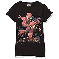 Marvel Little, Big Spider-Man: No Way Home Spidey Tree Girls Short Sleeve Tee Shirt