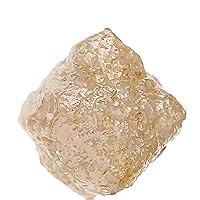 1.16 CT Natural Loose Rough Diamond Yellow Color Diamond Natural Loose Diamond 5.10 MM Uncut Diamonds Rough Cube Diamond Rough Shape KQ1260