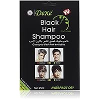 Instant Hair Dye - Black Hair Shampoo - (3) Black Colour - Simple to Use - Last 30 days - Natural Ingredients