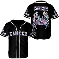 Camelliaa Shop Personalized Name Aries Zodiac Sign Baseball Jersey XS-5XL, Aries Zodiac Shirt, Horoscope Sign Jersey