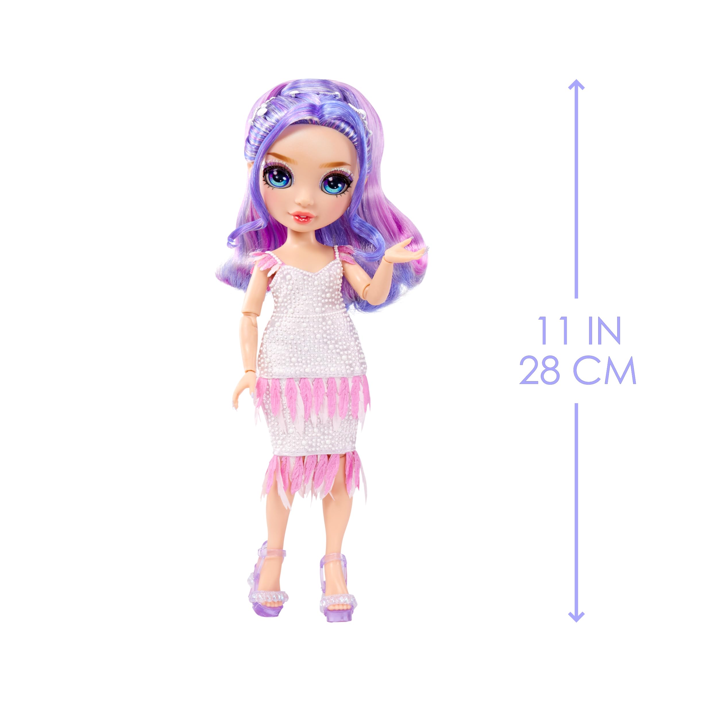 Rainbow High Fantastic Fashion Violet Willow - Purple 11” Fashion Doll and Playset with 2 Complete Doll Outfits, and Fashion Play Accessories, Great Gift for Kids 4-12 Years Old