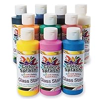 Color Splash!A Glass Stain Assortment, 8 oz. (Pack of 10)