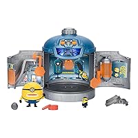 DESPICABLE ME 4 Minions Mega Minions Transformation Chamber | Transform AVL Jerry Into Mega Minion Jerry | Chamber Opens Out to Transform Into an AVL Training Center Playset | with Lights & Sounds