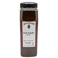 San Antonio Brand 16 Ounce Premium Ground Dark Pasilla Chile Pepper, Mild Chili Powder, BBQ Rub, Bulk Food Service Size