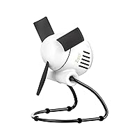 Vornado Zippi Small Personal Fan for Desk, Nightstand, Tabletop, Travel and More, Ice White