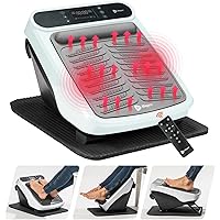 Foot Massager for Neuropathy - Relaxing Calf & Foot Therapy - Foot Massager with Heat Option for Maximum Soothing Effect - Foot Massager for Blood Revitalization