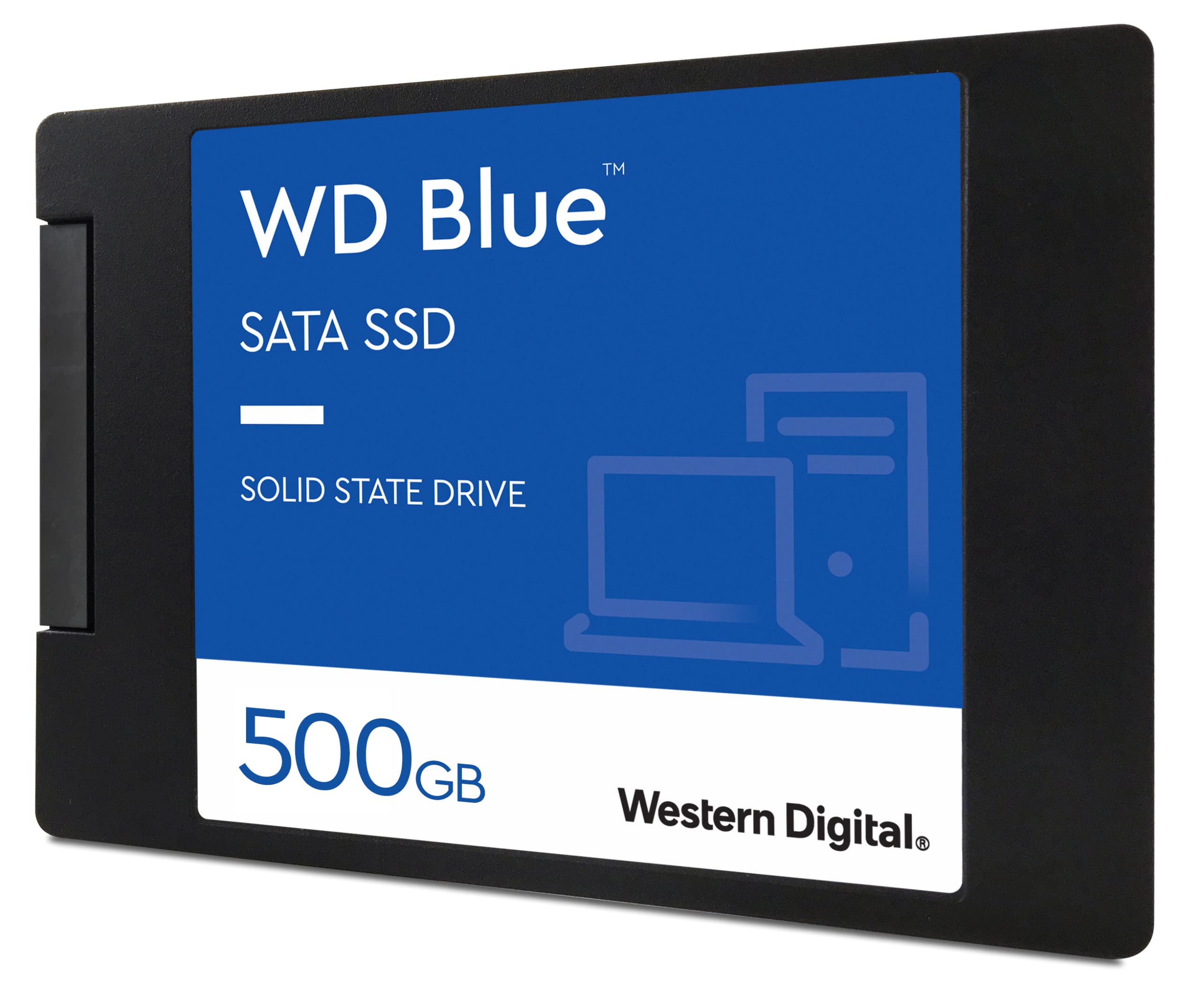 Western Digital 500GB WD Blue 3D NAND Internal PC SSD - SATA III 6 Gb/s, 2.5